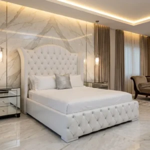 Button Tufted Ply Bed