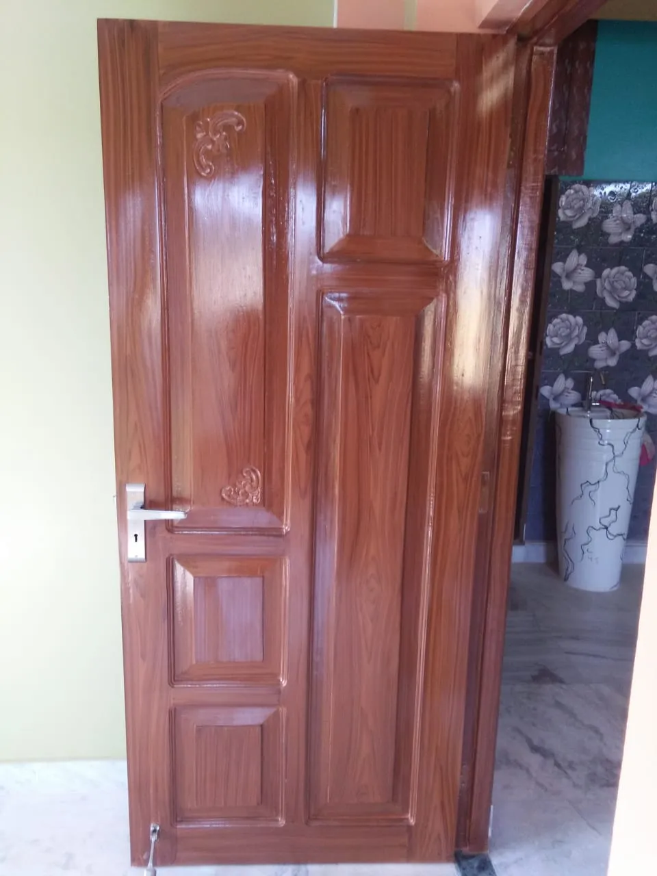 Classic Rectangular Panel Wooden Door Design