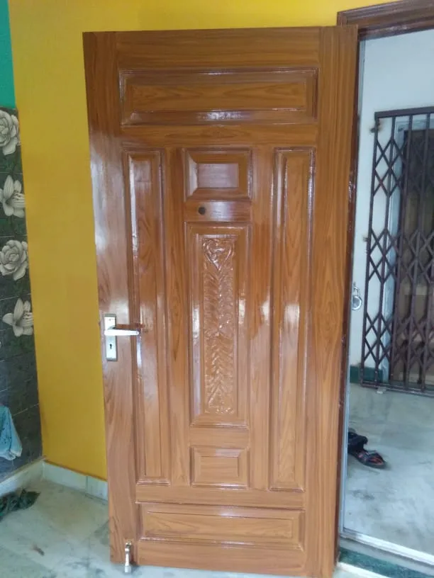 Classic Rectangular Panel Wooden Door Design - Image 2
