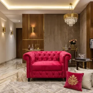 Compact Rolled Arm Upholstered Sofa