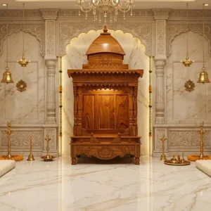 Domed Cabinet Frame Wooden Singhasan