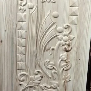 Floral Workshop Panel Wooden Door Design
