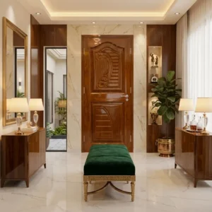 Framed Decorative Panel Wooden Door Design