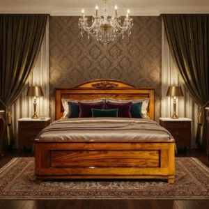 Framed Panel Wooden Bed