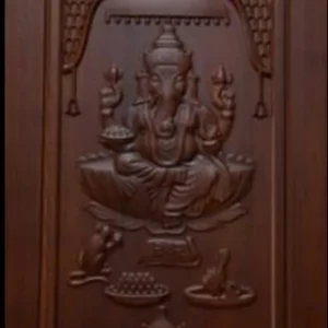 Ganesha Arch Panel Wooden Door Design