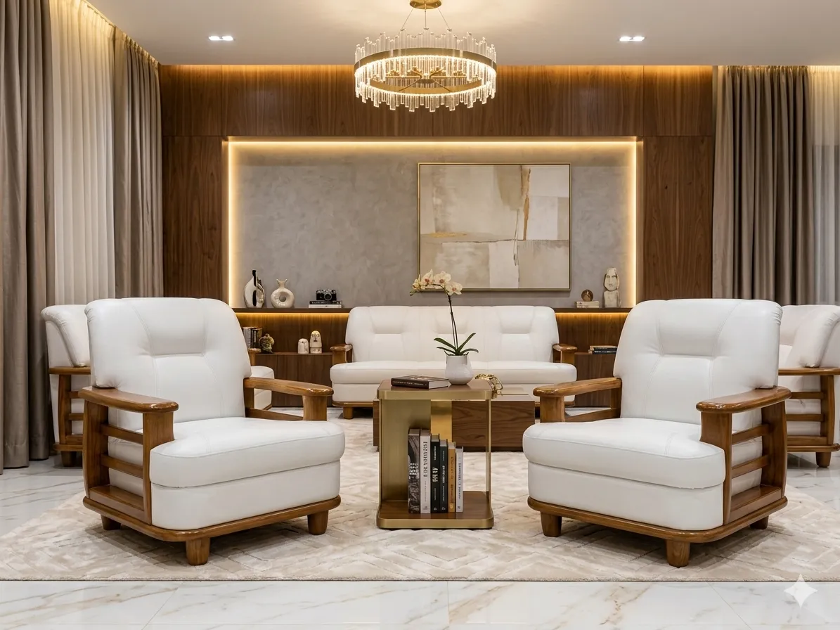 Modern wooden TV unit