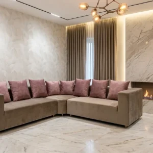 Low Back Corner Upholstered Sofa