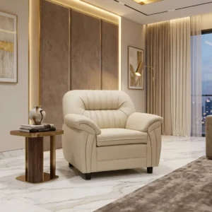 Panel Back Accent Upholstered Armchair
