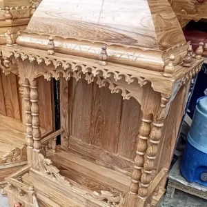 Panelled Workshop Temple Wooden Singhasan