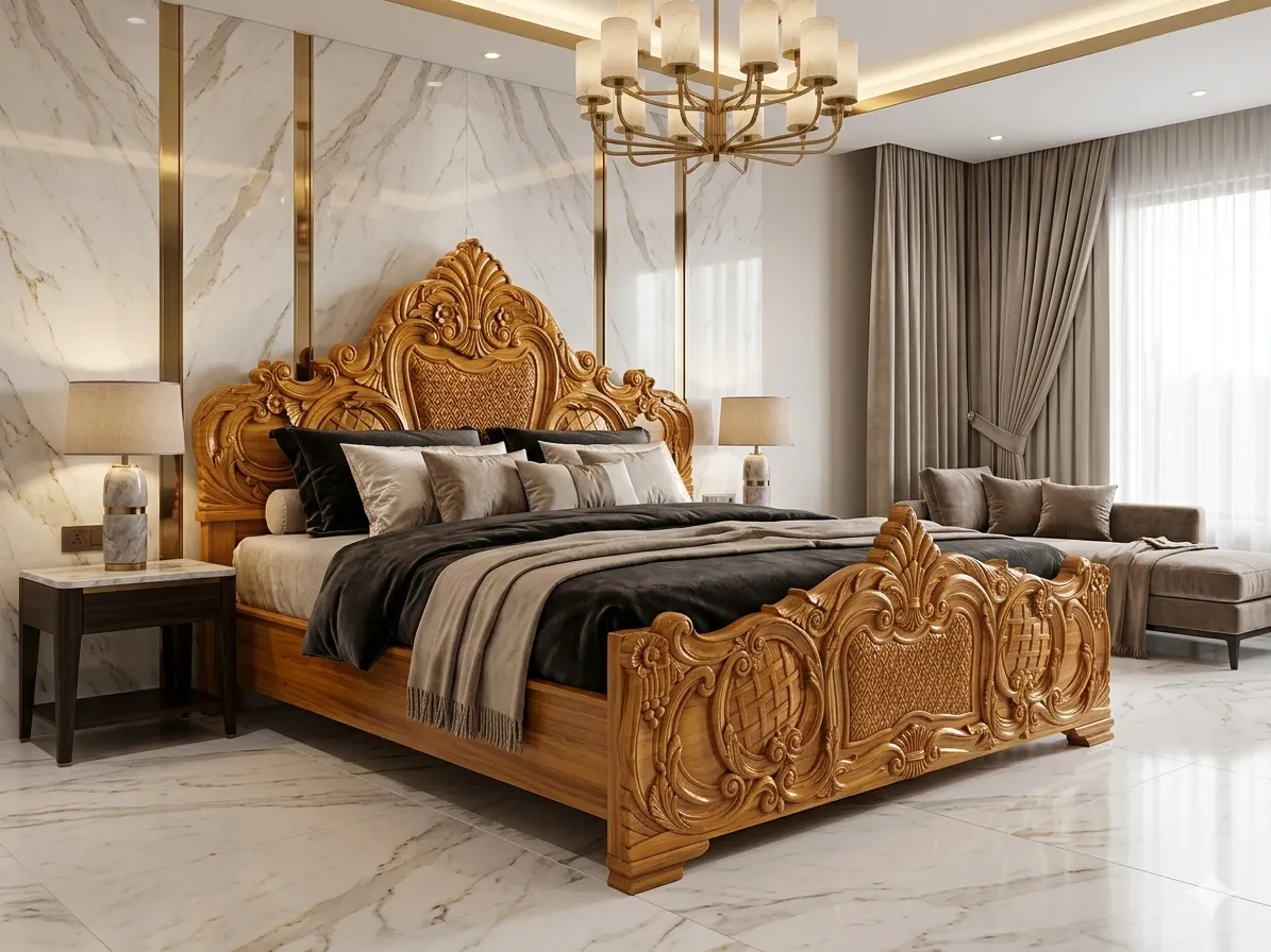 Wooden Bed