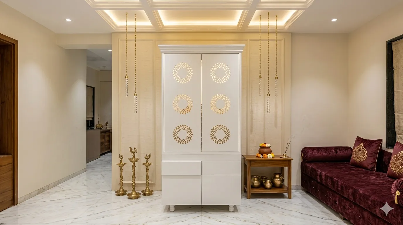 Six Circle Panel Ply Singhasan