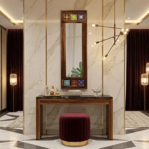 Slender Mirror Panel Ply Dressing Table
