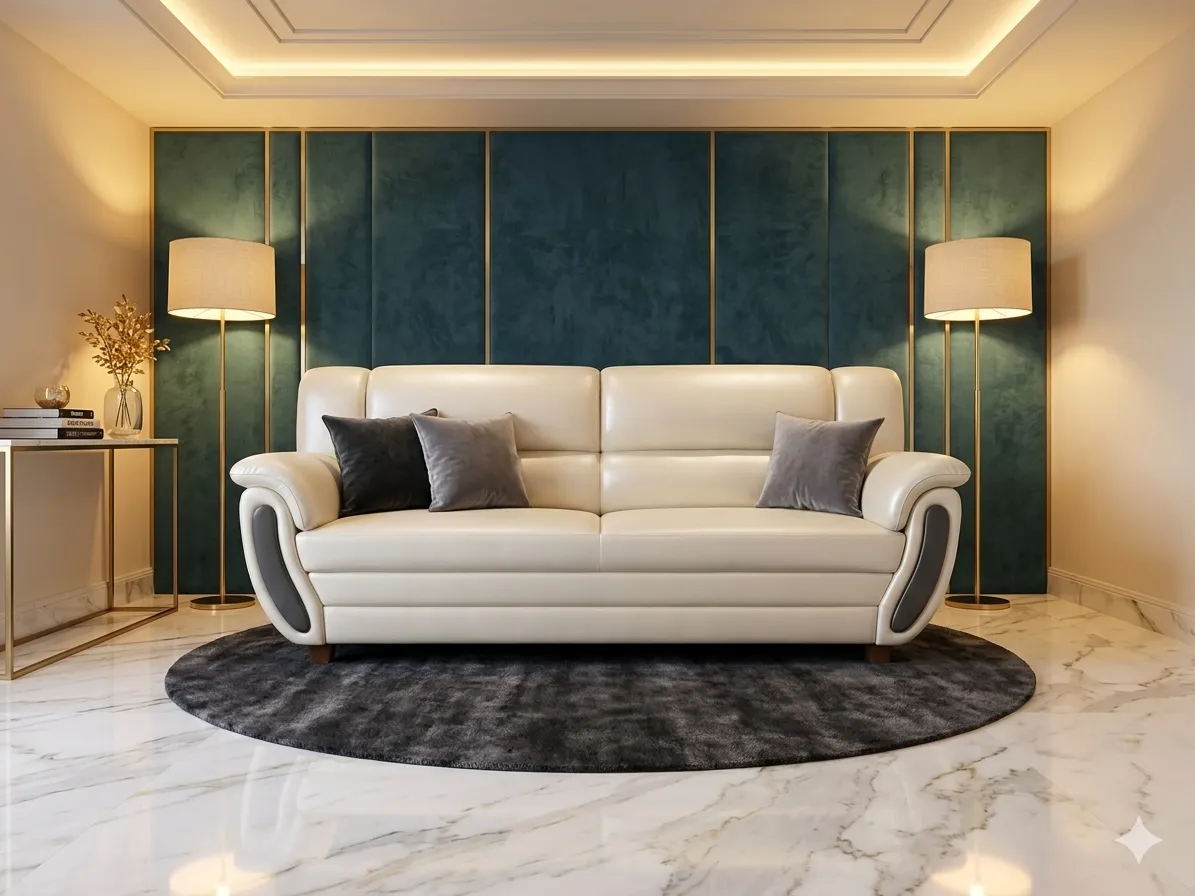 Sweeping Arm Upholstered Sofa