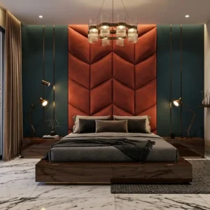Tall Chevron Ply Bed