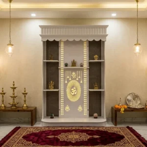 Tall Shelf Frame Om Panel Ply Singhasan
