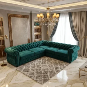 Tufted Corner Upholstered Sofa