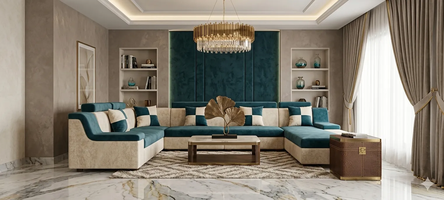 Luxury wooden sofa furniture