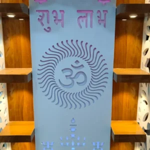 Wave and Om Panel Ply Singhasan