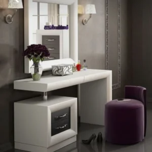 White Frame Contrast Ply Dressing Table
