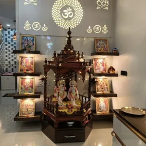 Wide Devotional Wall Display Ply Singhasan