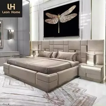 Wide Upholstered Ply Bed